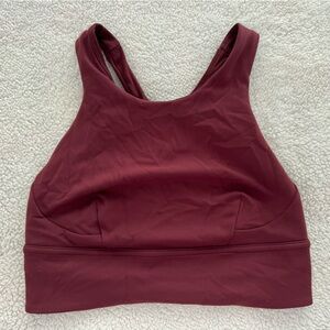 Lululemon Wunder Train Scoop Neck Longline Sports Bra